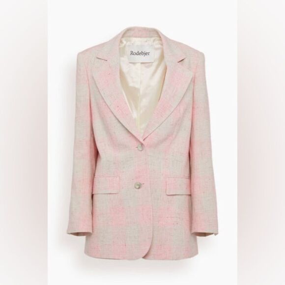 Rodebjer Violante SilkCheck Blazer, NWT, Size S - Picture 6 of 16